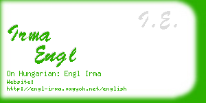 irma engl business card